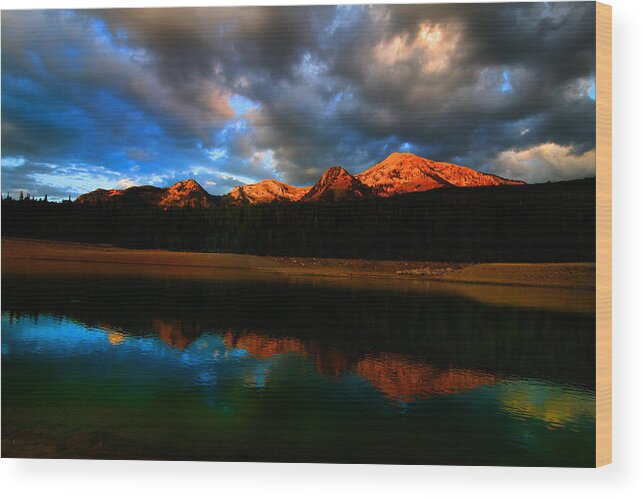 Colors Wood Print featuring the photograph Mountain Lake by Mark Smith