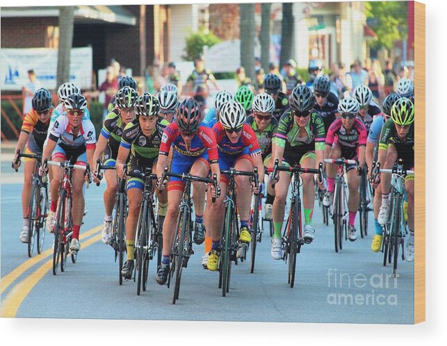 Cycle Racing Wood Print featuring the photograph Team ERRACE #25 by Donn Ingemie