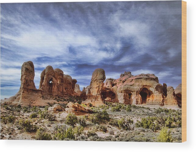 Arches National Park Wood Print featuring the photograph Arches National Park #257 by Mark Smith