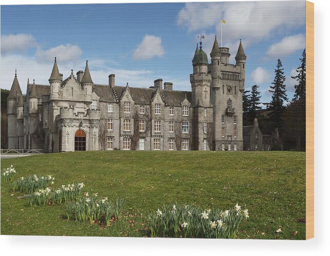 Balmoral Castle Wood Print featuring the photograph Balmoral Castle #1 by Maria Gaellman