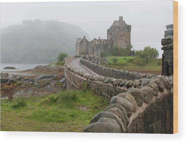 Landscape Wood Print featuring the photograph Eilean Donan Castle by Michalakis Ppalis