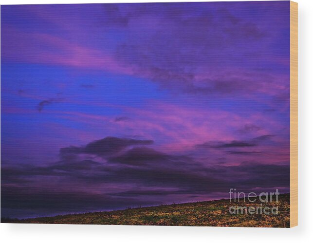 Sunset Wood Print featuring the photograph Last Light #3 by Thomas R Fletcher