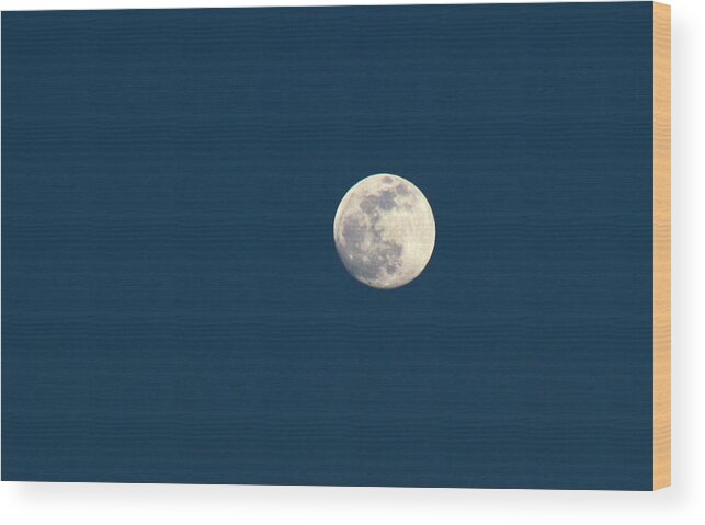 Moon Wood Print featuring the photograph Moons #3 by Donn Ingemie