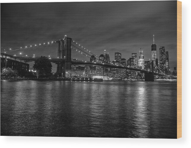 Landscape Wood Print featuring the photograph NYC #3 by Rob Dietrich