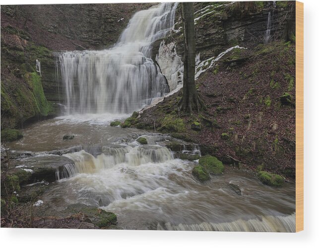 Scalber Force Wood Print featuring the photograph Scalber Force #3 by Nick Atkin