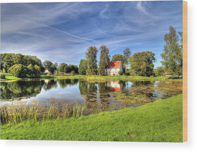 Sigulda Castle Latvia Wood Print featuring the photograph Sigulda Castle Latvia #3 by Paul James Bannerman