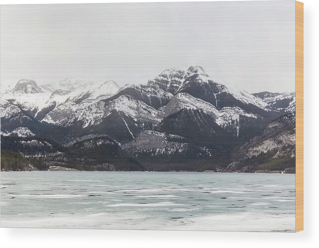 Winter Wood Print featuring the photograph The Rockies #3 by Josef Pittner