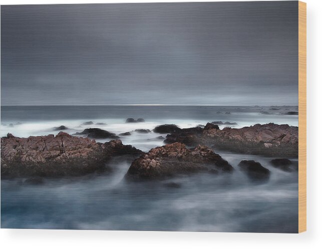 Water Wood Print featuring the photograph 30 Seconds of Moonlight by Mike Irwin