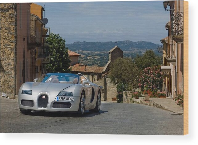 Bugatti Veyron Wood Print featuring the photograph Bugatti Veyron #4 by Jackie Russo