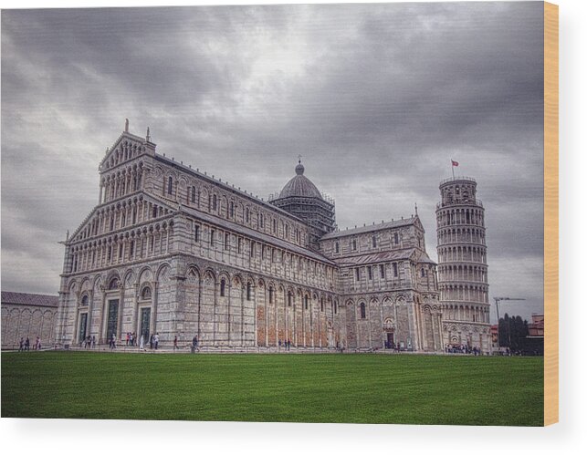 Pisa Italy Wood Print featuring the photograph Pisa italy #4 by Paul James Bannerman