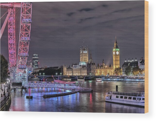 Westminster Wood Print featuring the photograph Westminster - London #4 by Joana Kruse