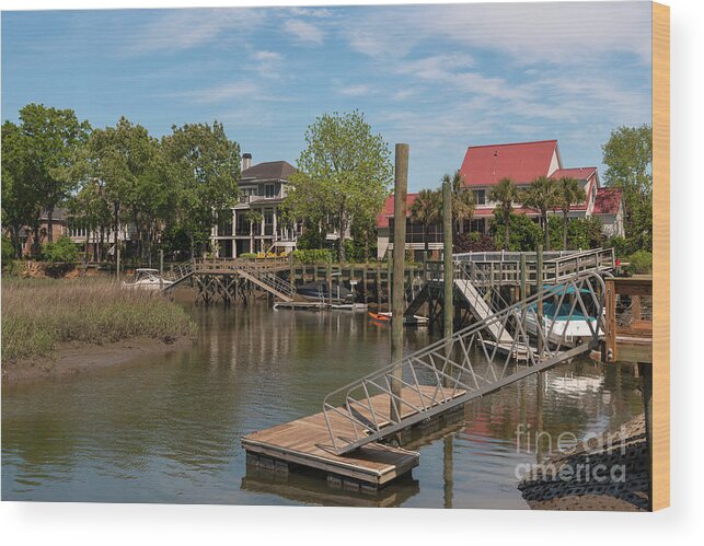 Dock Wood Print featuring the photograph Dockside Dreams by Dale Powell
