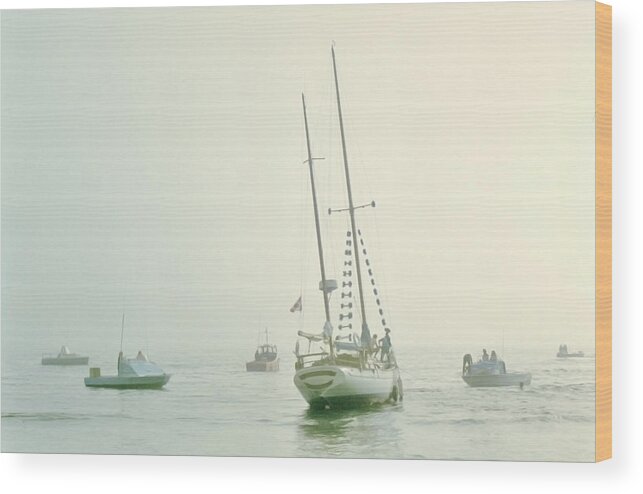 Sailboat Wood Print featuring the photograph 4373 by Peter Holme III