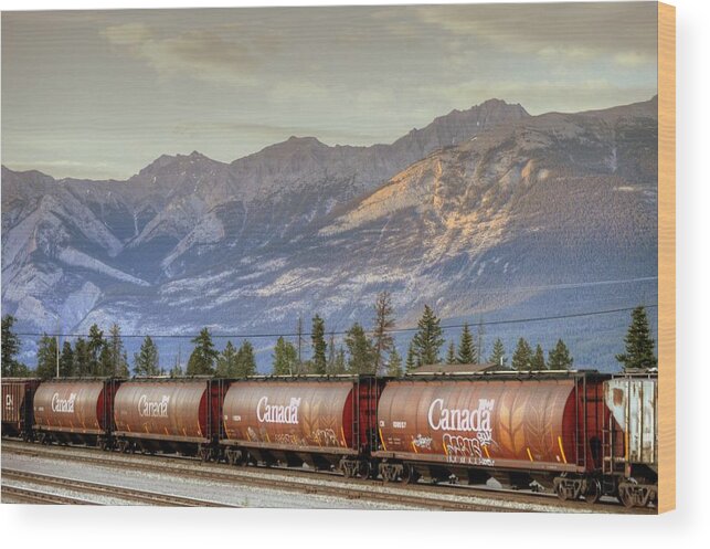Jasper Alberta Canada Wood Print featuring the photograph Jasper Alberta Canada #47 by Paul James Bannerman