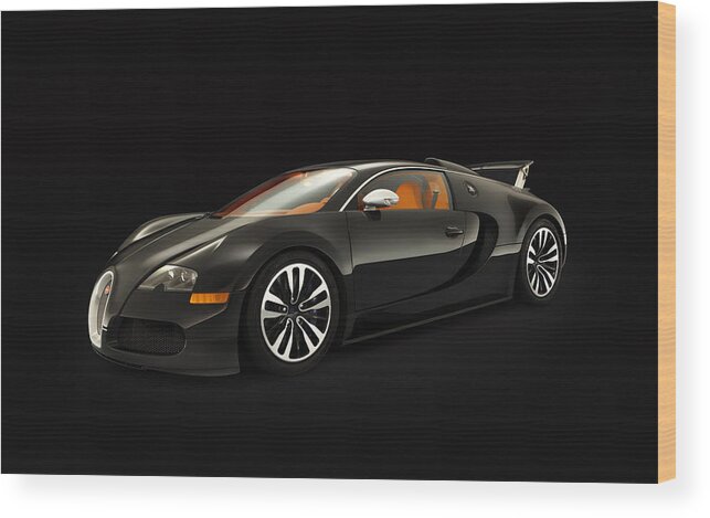 Bugatti Veyron Wood Print featuring the photograph Bugatti Veyron #5 by Jackie Russo