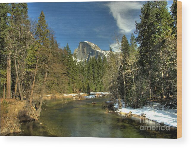 Half Dome Wood Print featuring the photograph Half Dome #5 by Marc Bittan