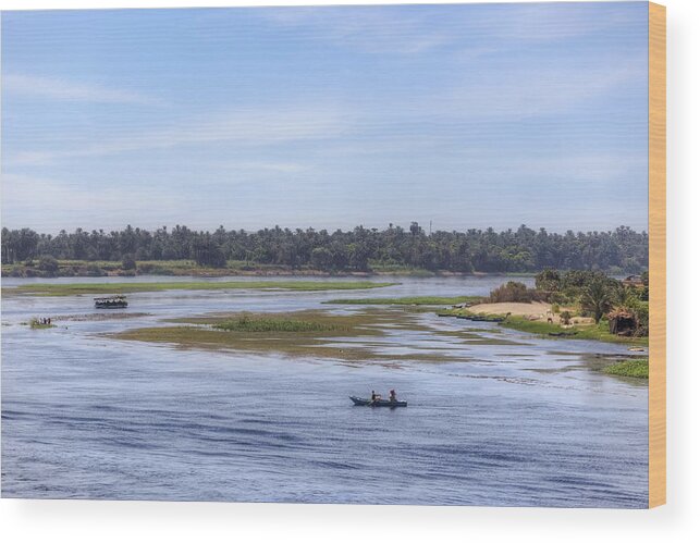 Nile Wood Print featuring the photograph Nile Valley in Egypt #5 by Joana Kruse