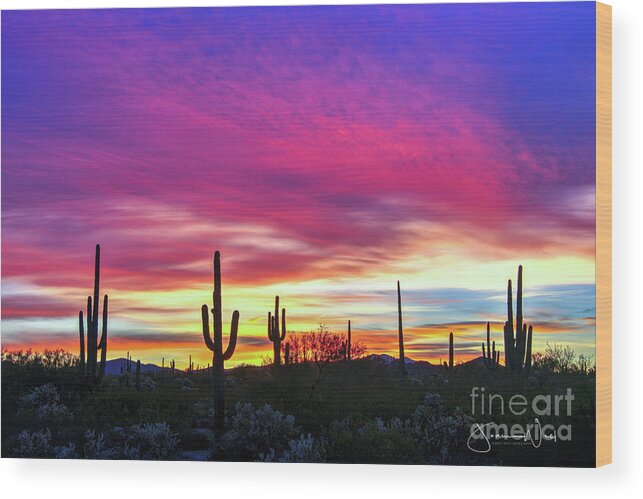 Sunrise Wood Print featuring the photograph 57th Birthday Sunrise by Joanne West