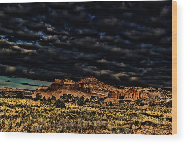 Capitol Reef National Park Wood Print featuring the photograph Capitol Reef National Park #718 by Mark Smith
