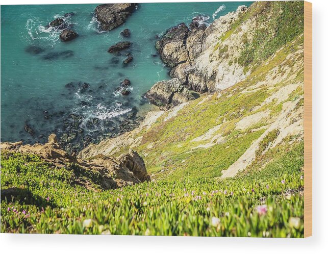 California Wood Print featuring the photograph Point Reyes National Seashore Coast On Pacific Ocean #8 by Alex Grichenko