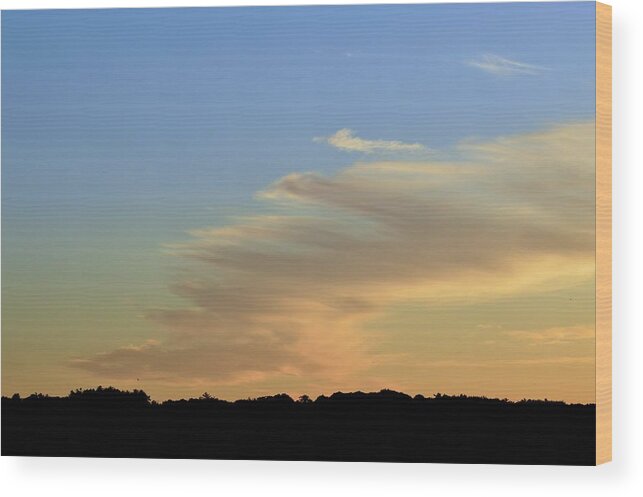 Cloud Wood Print featuring the photograph 8.46 PM June 3-2016 #846 by Lyle Crump