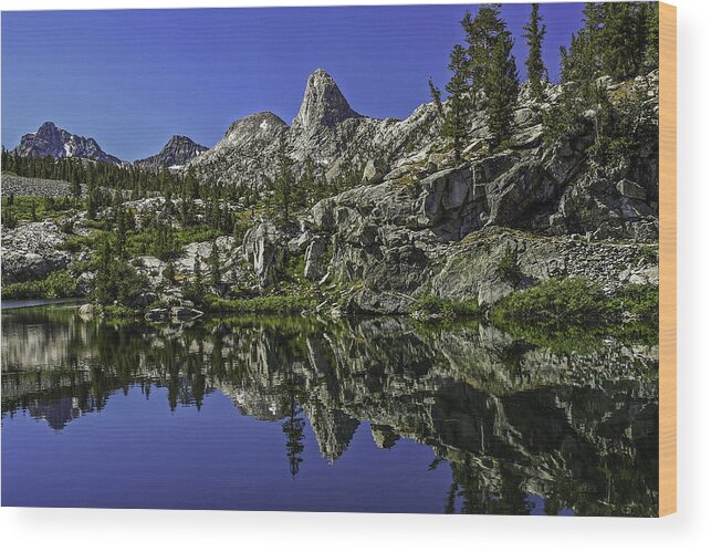 High Quality Wood Print featuring the photograph A Dollar Lake Reflection by Doug Scrima