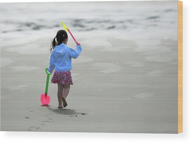 Ireland Wood Print featuring the photograph A Hard Day At The Beach - Achill, Mayo by John Soffe