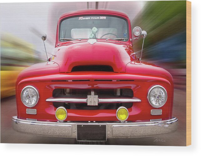 Photography Wood Print featuring the photograph A Nice Red Truck by Frederic A Reinecke