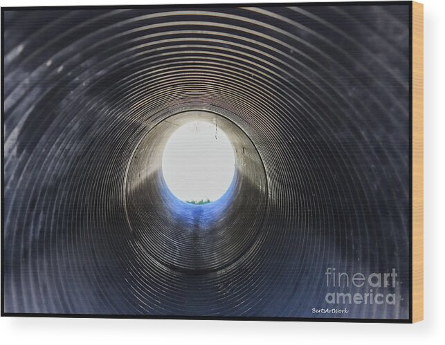 Light Wood Print featuring the photograph A Portal of Light by Roberta Byram