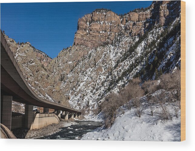  Wood Print featuring the photograph A section of the world-famous Glenwood Viaduct by Carol M Highsmith