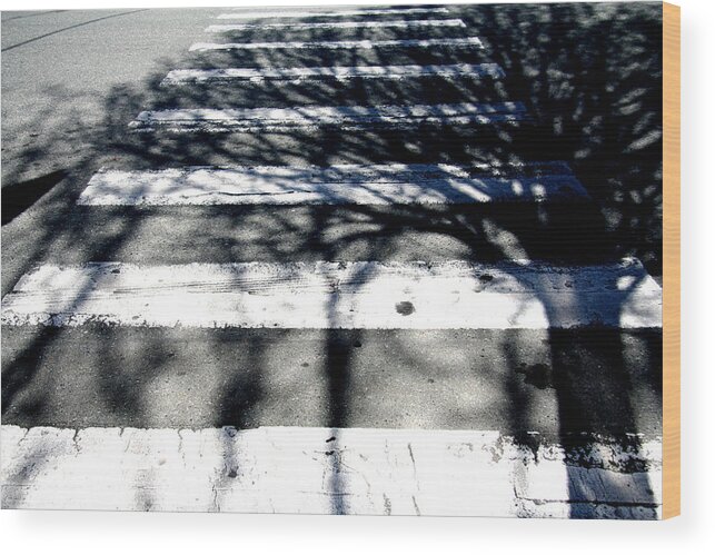 Shadow Wood Print featuring the photograph A Shadow Of It's Former Self by Kreddible Trout