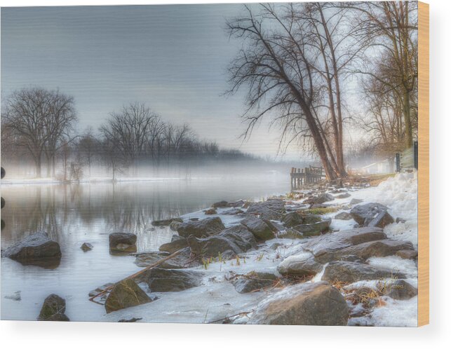 Landscape Wood Print featuring the photograph A Tranquil Evening by Everet Regal