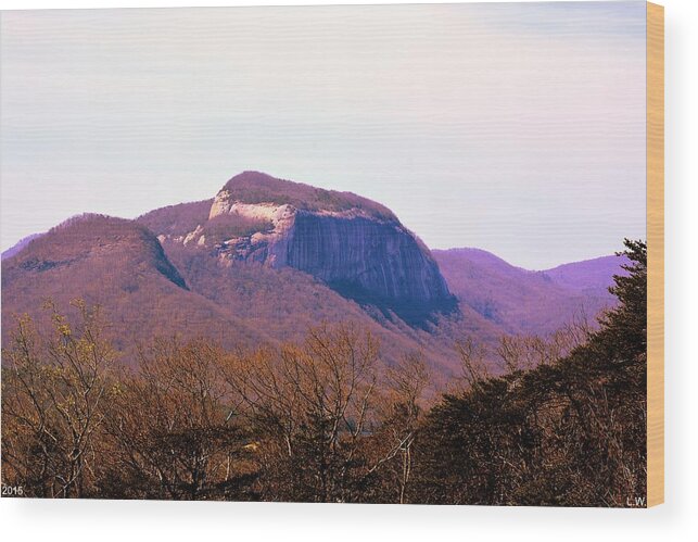 A View Of Table Rock Wood Print featuring the photograph A View Of Table Rock by Lisa Wooten