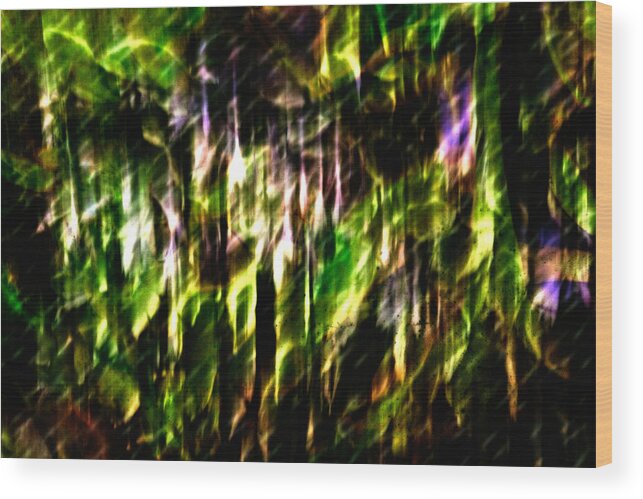 Abstract Wood Print featuring the photograph Abscond Squall by Scott Wyatt
