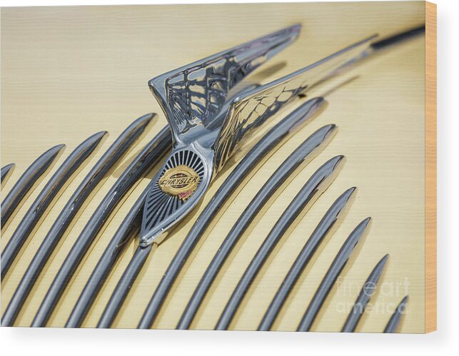 Classic Wood Print featuring the photograph Airflow Hood Ornament by Dennis Hedberg