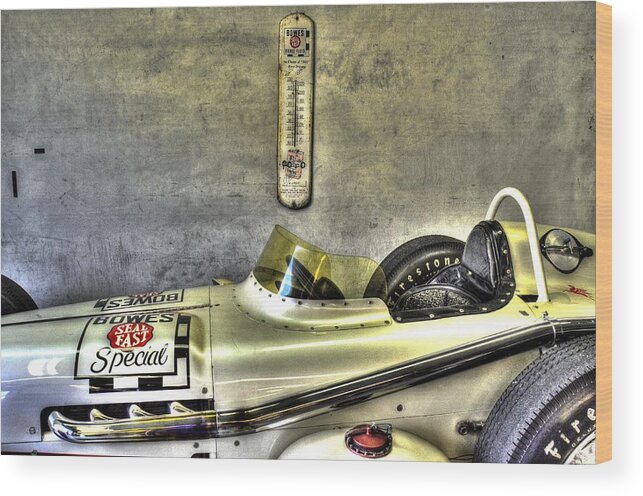 Indy 500 Wood Print featuring the photograph AJ Foyt 1961 Roadster by Josh Williams