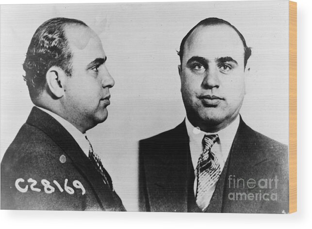Al Capone Wood Print featuring the photograph Al Capone by Vintage Collectables
