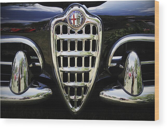 Classic Wood Print featuring the photograph Alfa Romeo by Dennis Hedberg