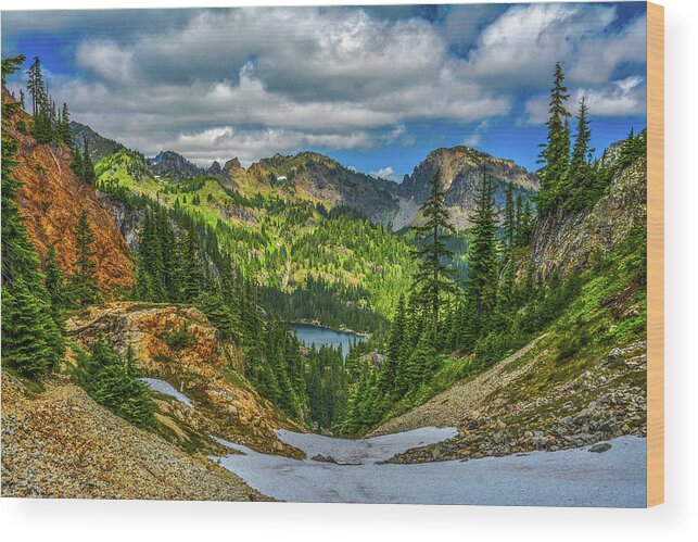 Landscape Wood Print featuring the photograph Alpine Solitude by Jason Brooks