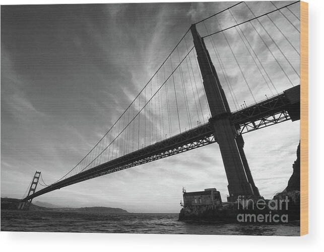 Golden Gate Bridge Wood Print featuring the photograph Alternate Perspectives by Randy Wood
