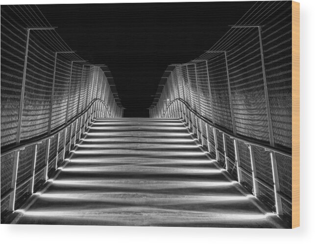 Canon T3i Wood Print featuring the photograph American Tobacco Trail Bridge by Ben Shields