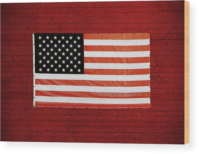 Darin Volpe Political Wood Print featuring the photograph Americana - Rural Vermont by Darin Volpe