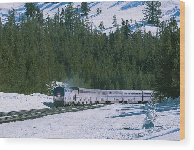 Amtrak 4112 Wood Print featuring the photograph Amtrak 112 1 by Jim Thompson