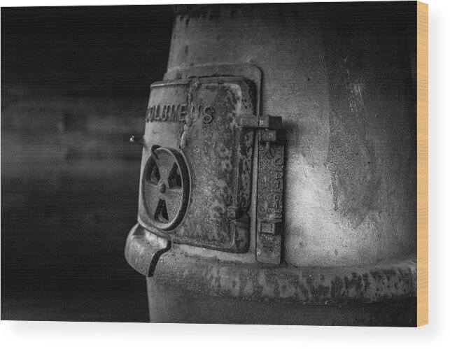 Stove Wood Print featuring the photograph An Antique Stove by Doug Camara