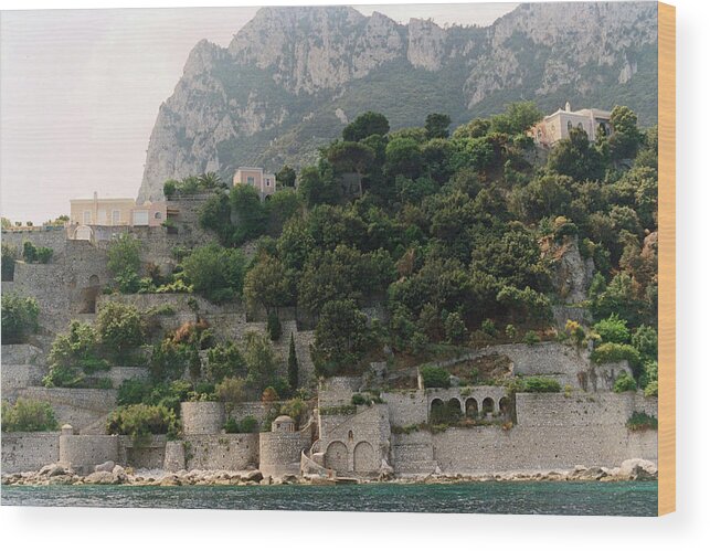 Capri Wood Print featuring the photograph Ancient Walls of Capri by Bess Carter
