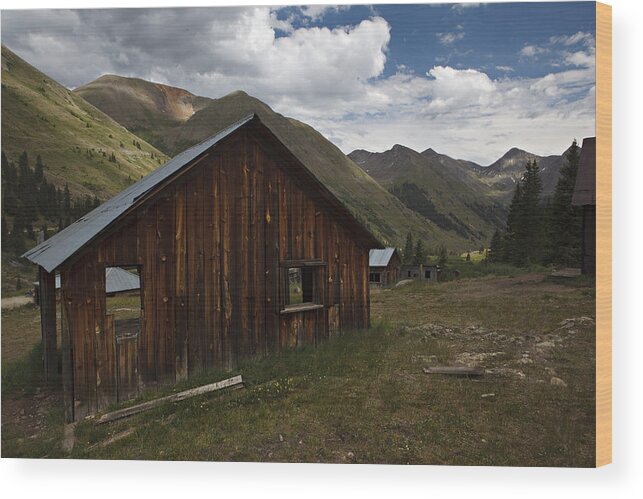 Ghost Town Wood Print featuring the photograph Animas Forks by Jonas Wingfield