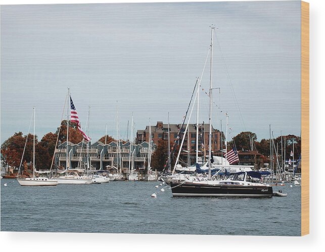 Annapolis Wood Print featuring the photograph Annapolis Harbor by Richard Macquade