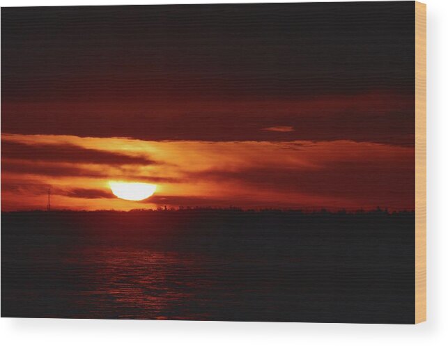 Abstract Wood Print featuring the photograph Another Day Two by Lyle Crump