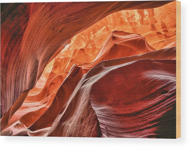 Antelope Wood Print featuring the photograph Antelope Canyon I by Andreas Freund
