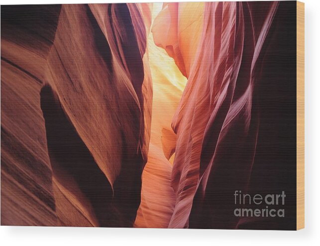 Antelope Canyon Wood Print featuring the photograph Antelope Canyon II by Stevyn Llewellyn
